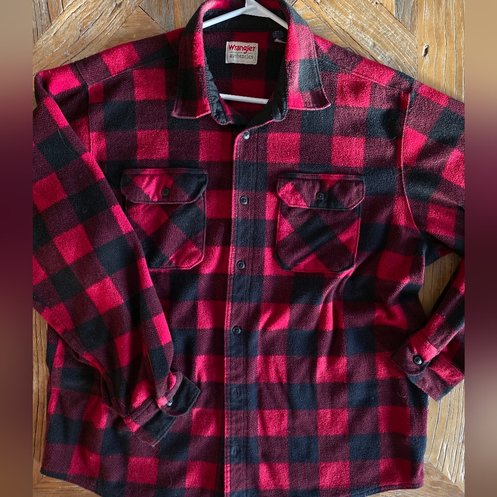 WRANGLER fleece shacket camping over shirt XL